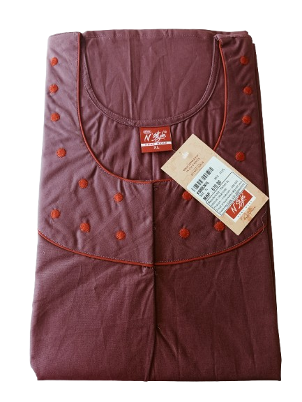 N Style Pure Cotton Nighty