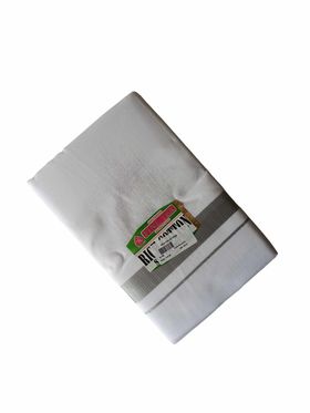 FINE TEX SILVER WHT Double Dhoties