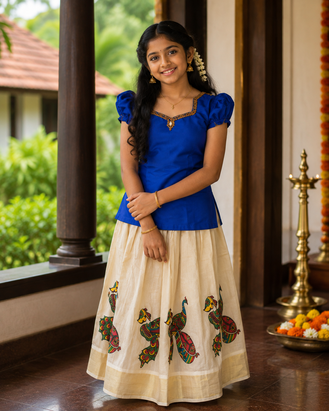 Blouse and Pattu Pavada