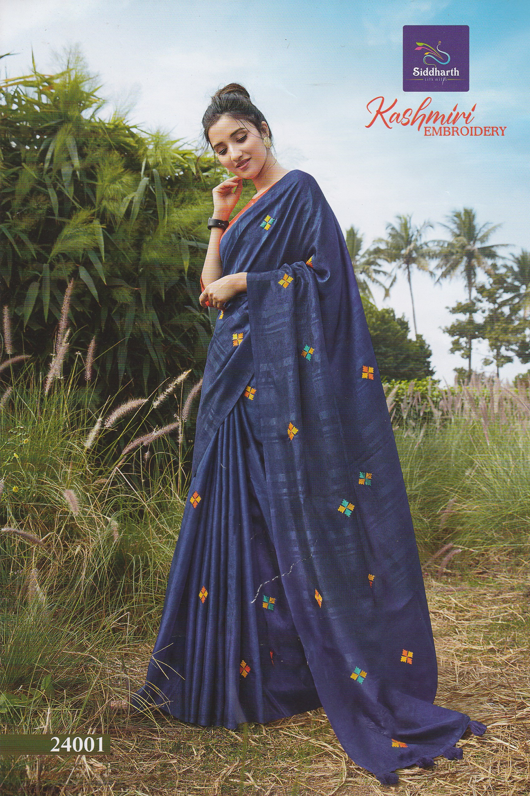 Siddharth Kashmiri Embroidery Saree