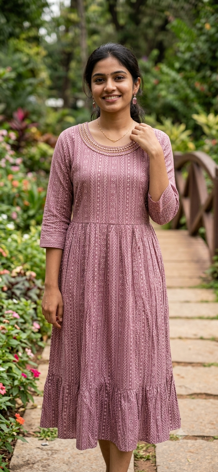 Womens Belted Kurti