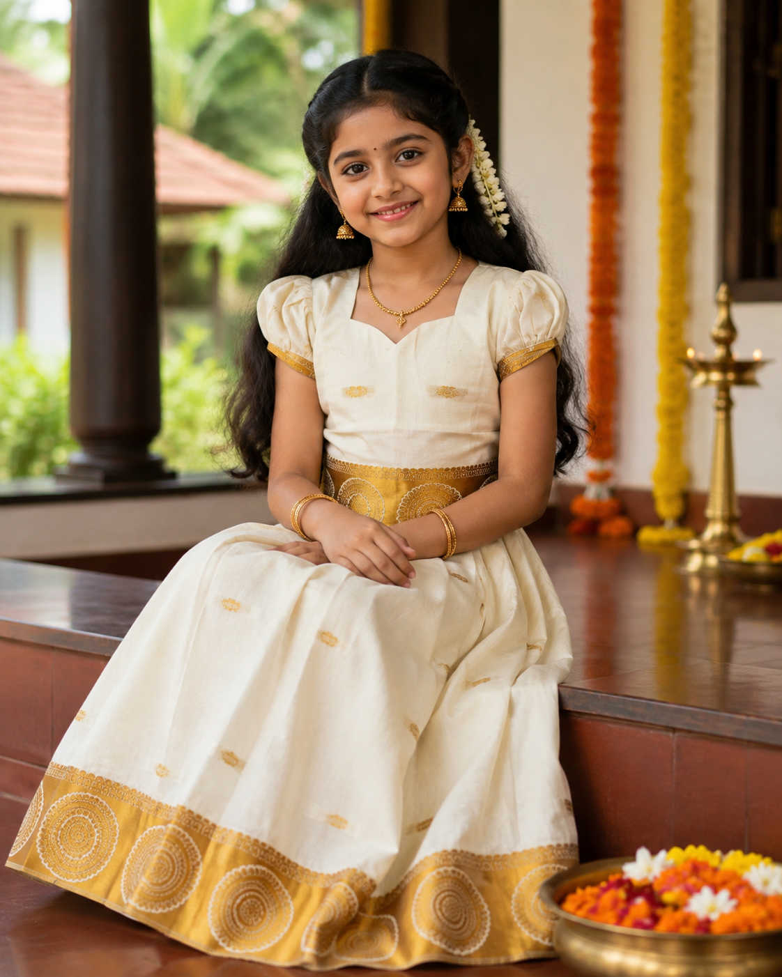 Blouse and Pattu Pavada