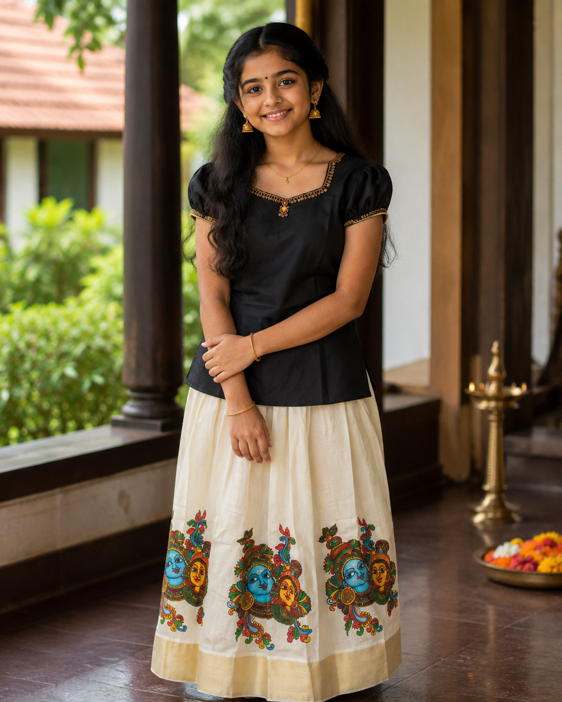Blouse and Pattu Pavada