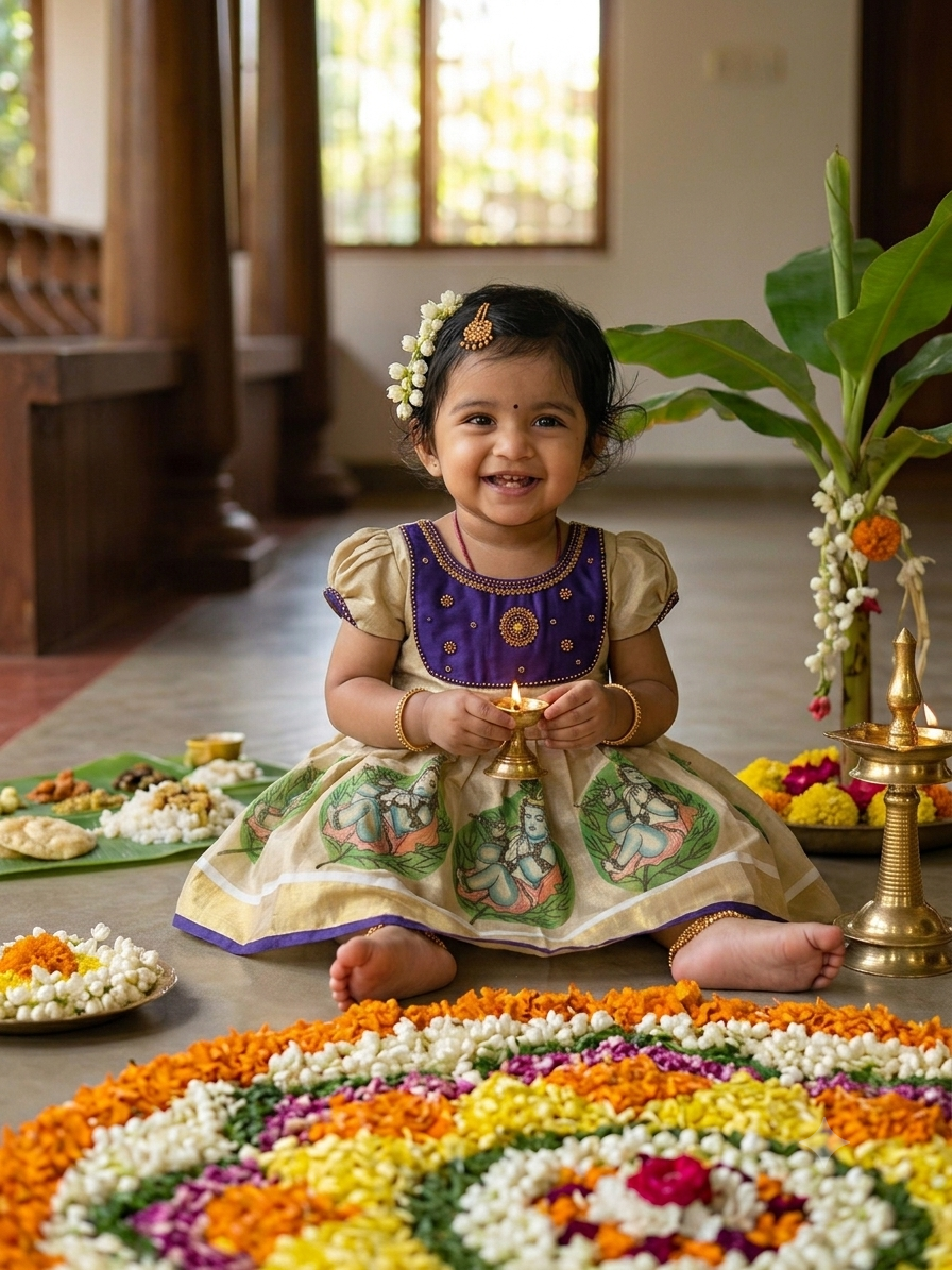 Kerala Traditional Kids Frock