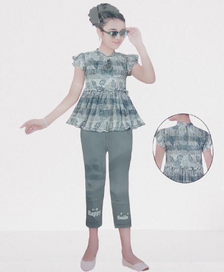 MCROWN FASHION Girls Casual Top Jeans