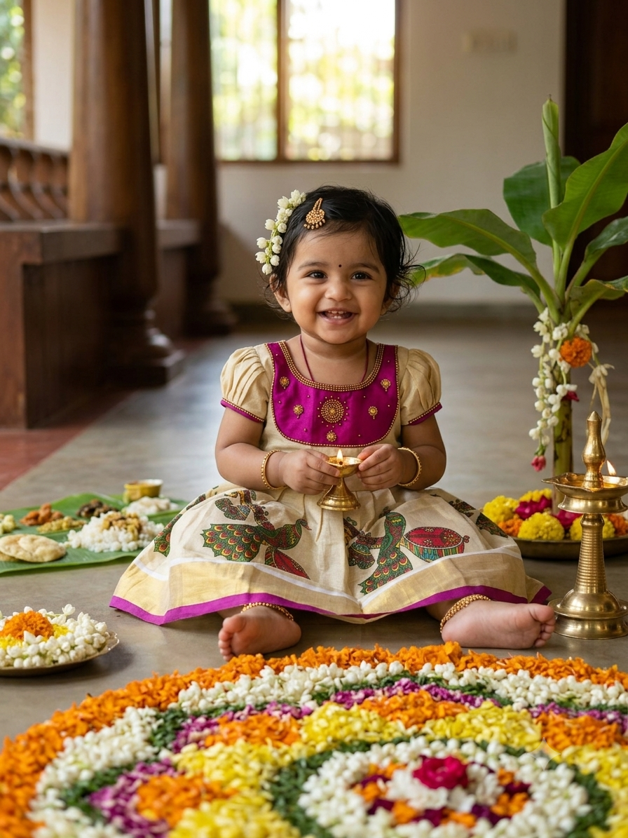 Kerala Traditional Kids Frock